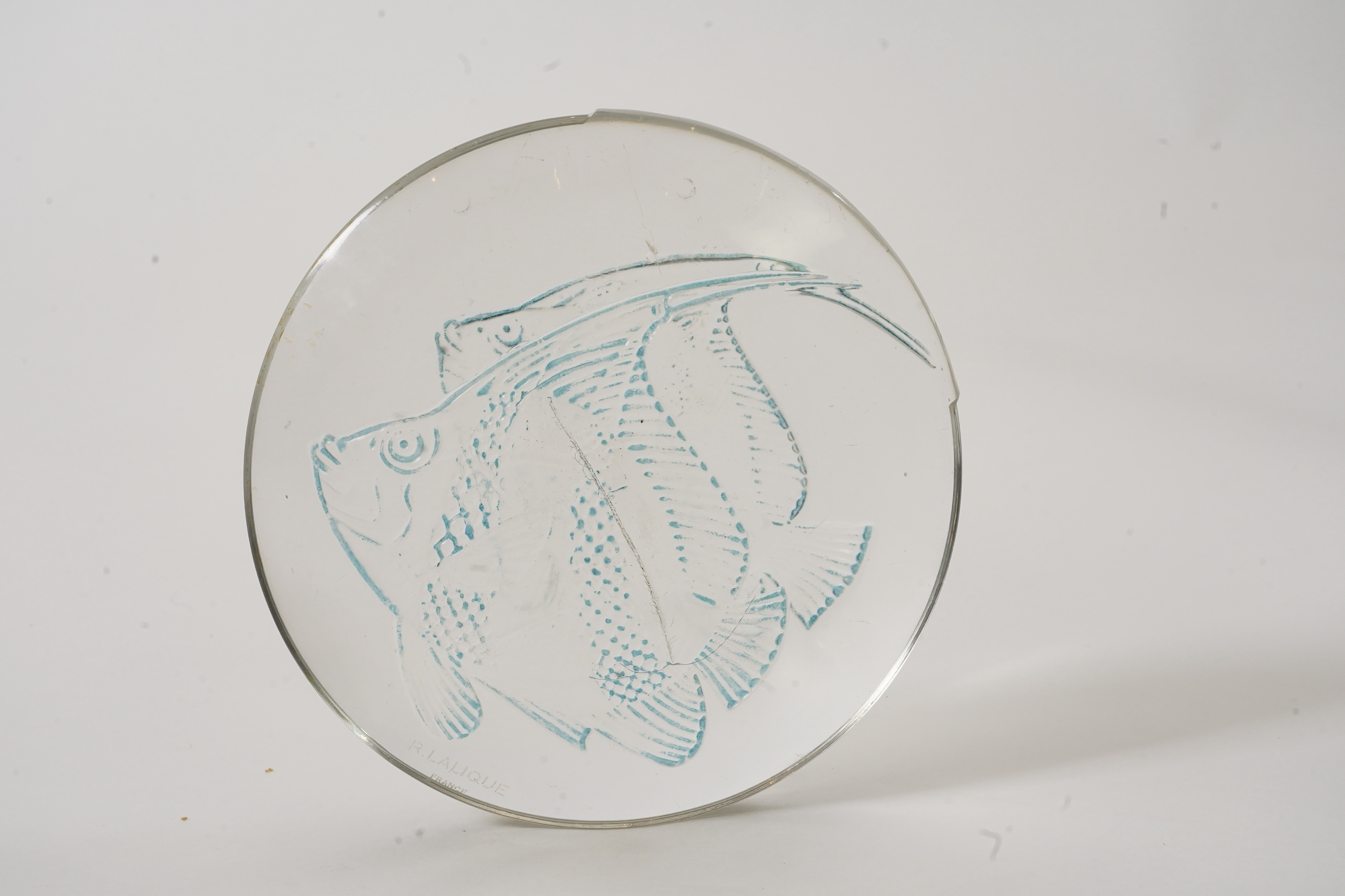 René Lalique: A Lampe De Cheminee 'Poissons'